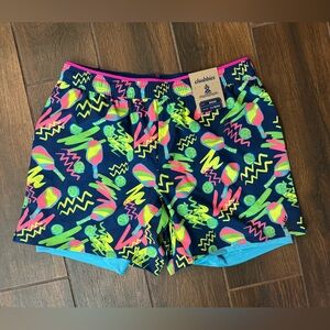 NWT! Chubbies “the backhand winners” training shorts for men size M